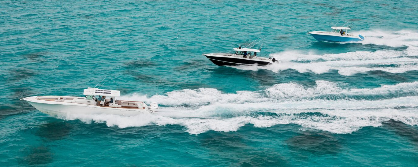HCB Center Console Yachts Signs Jefferson Beach Yacht Sales