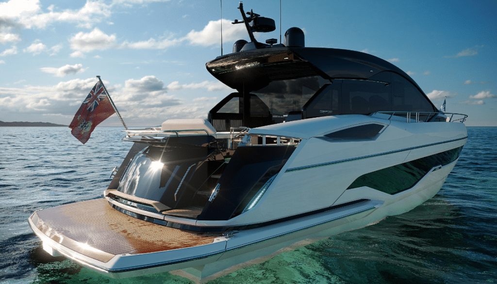 Sunseeker 55 Predator all new photo of stern