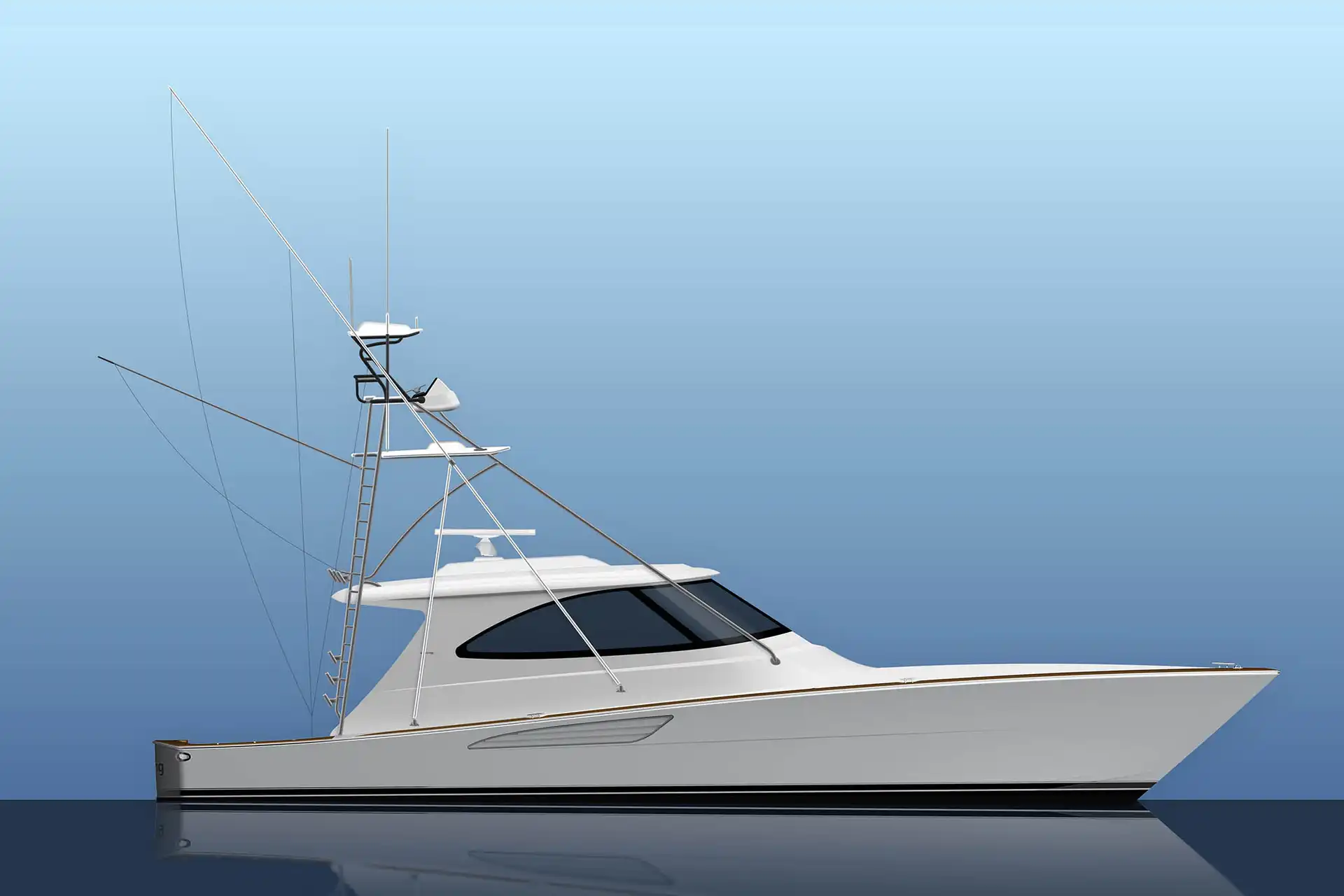 Rendered Viking 64 Sport Tower