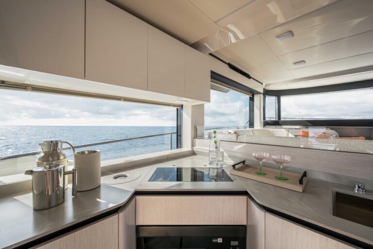 galley oven and countertop space on navetta 50
